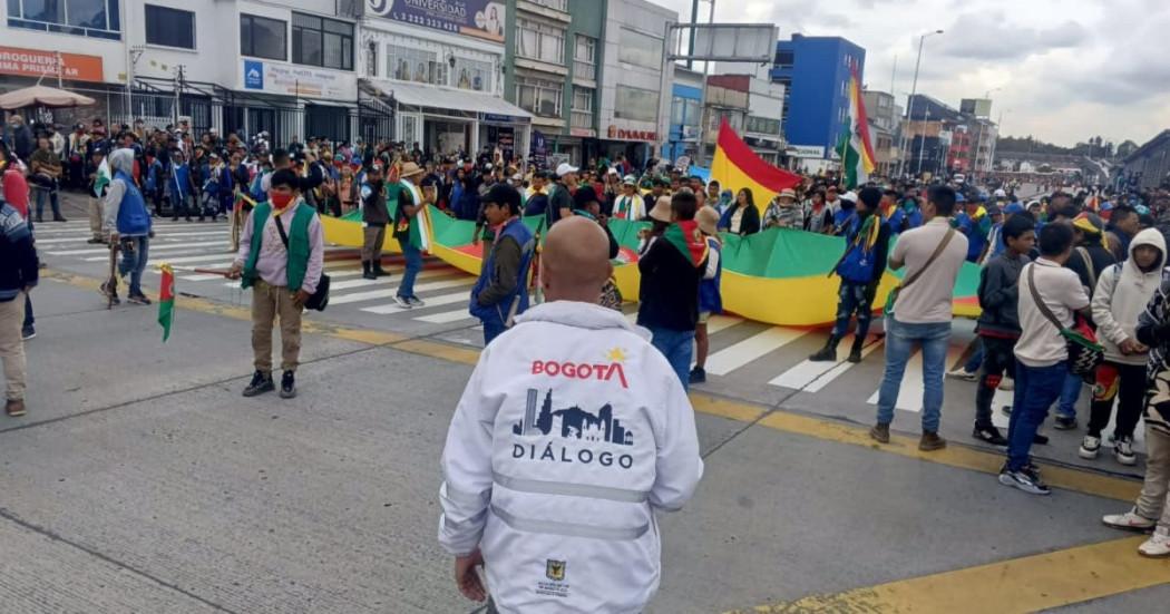 Imagen de apoyo de  Marchas del Dia del Trabajo en Bogota transcurrieron en calma