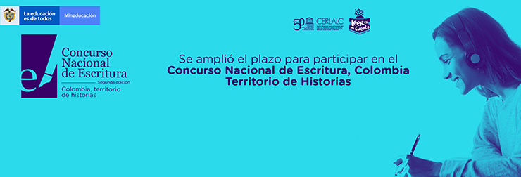 Imagen de apoyo de  Se amplia la convocatoria del Concurso Nacional de Escritura Colombia Territorio de Historias