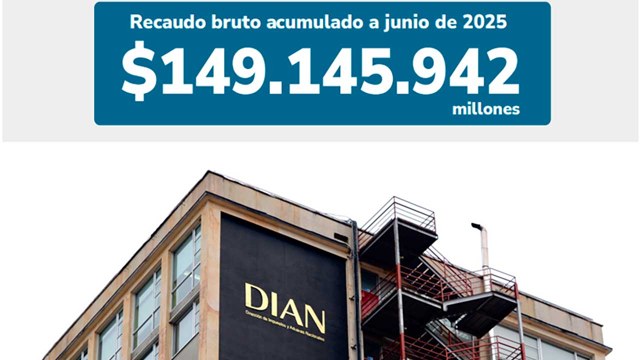 Imagen de apoyo de  En el primer semestre de 2025 el recaudo tributario de la Dian fue de 14915 billones