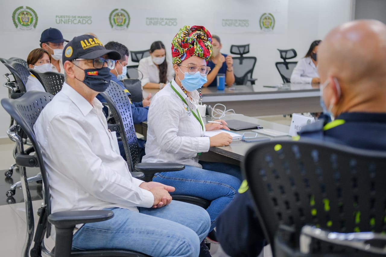 Imagen de apoyo de  Autoridades de Cartagena aumentaran la presencia de la Fuerza Publica en las vias de Cartagena para generar seguridad y tranquilidad a la ciudadania luego de las protestas