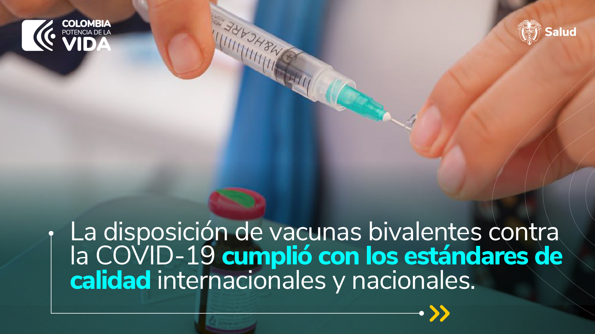 Imagen de apoyo de La disposicion de vacunas bivalentes contra la COVID19 cumplio con los estandares de calidad internacionales y nacionales