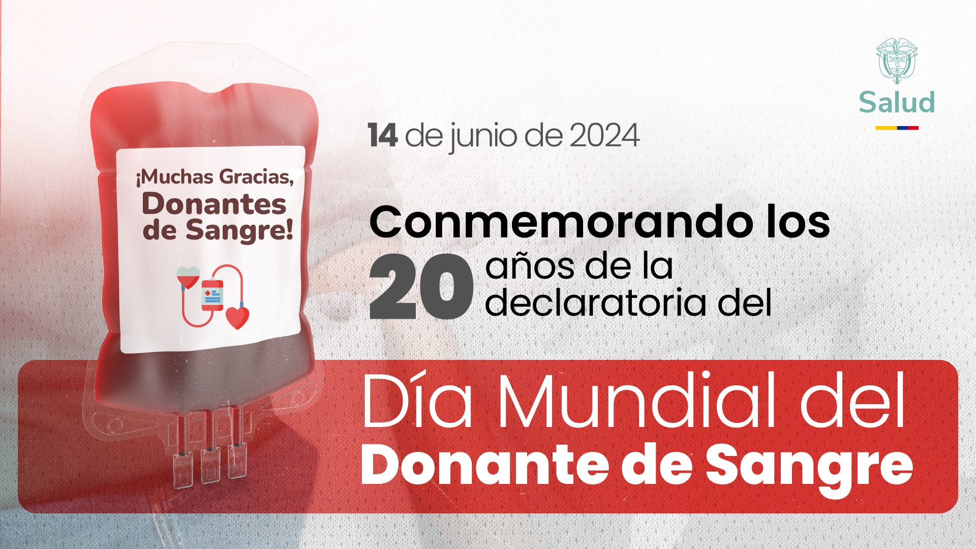 Imagen de apoyo de  MinSalud Instituto Nacional de Salud y el Instituto Nacional de Vigilancia de Medicamentos y Alimentos  INVIMA conmemoraron los 20 aos de la declaratoria del dia mundial del donante de sangre