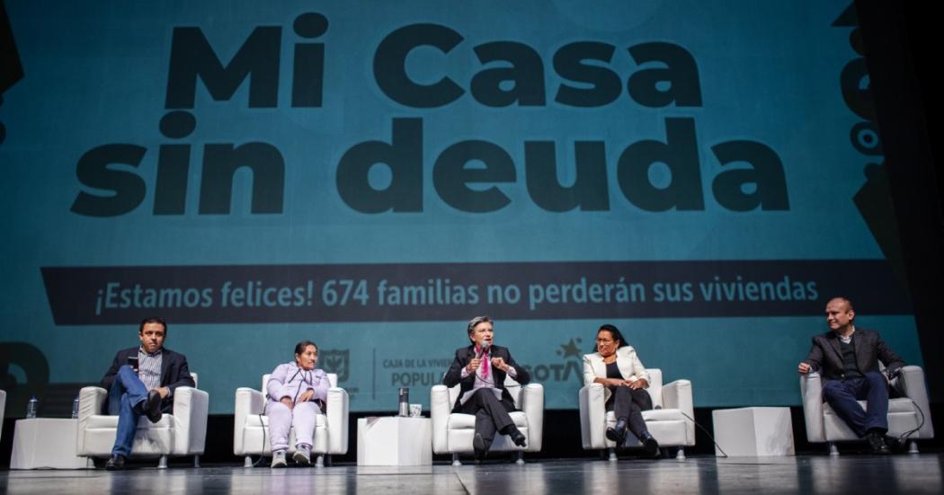 Imagen de apoyo de  674 familias de estrato 1 y 2 de Bogota no perderan sus viviendas