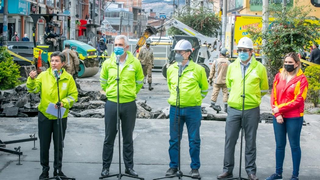 Imagen de apoyo de  En los ultimos 12 dias se han tapado mas de 34000 huecos en Bogota