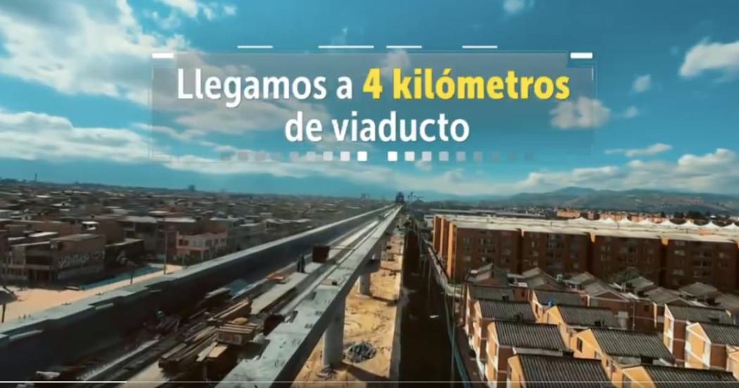 Imagen de apoyo de  Se han construido 4 kilometros de viaducto en la Linea 1 del Metro de Bogota