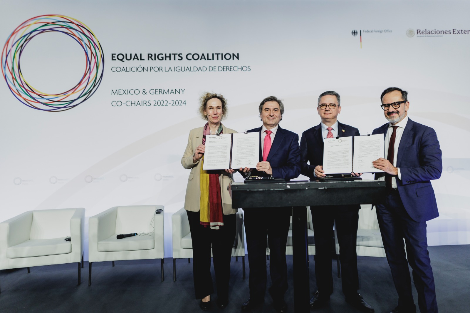 Imagen de apoyo de  Mexico y Alemania copresiden la Cuarta Conferencia de la Coalicion por la Igualdad de Derechos