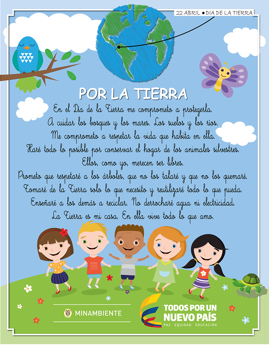 Imagen de apoyo de  En el Dia de la Tierra lee y comparte nuestro manifiesto PorLaTierra