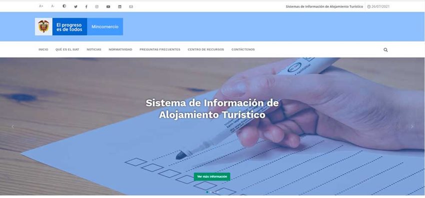 Imagen de apoyo de  Mincomercio presenta el nuevo sistema en linea de informacion sobre alojamiento turistico