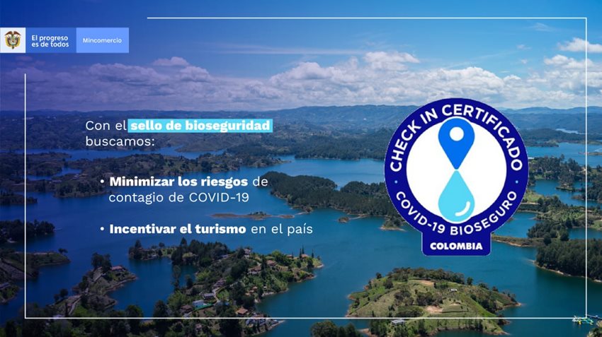 Imagen de apoyo de MinComercio lanza sello de bioseguridad Check in Certificado para el sector de turismo