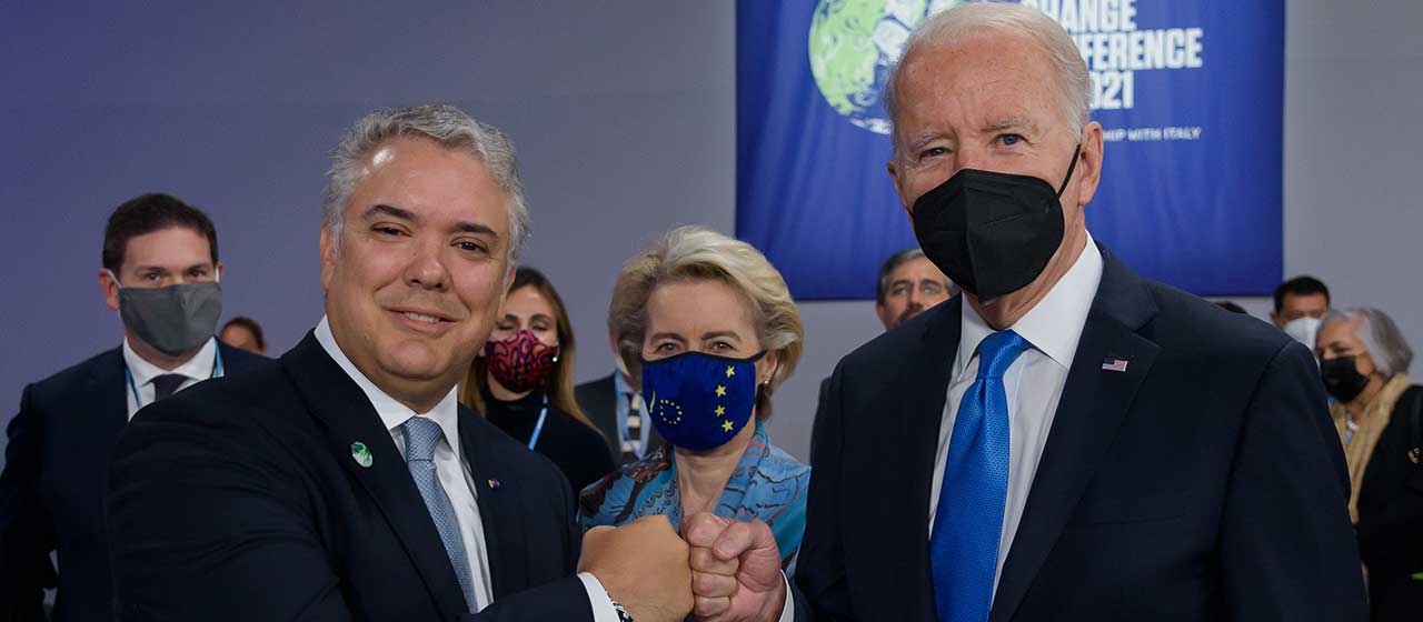 Imagen de apoyo de  Reunion de los presidentes de Colombia y Estados Unidos en Washington