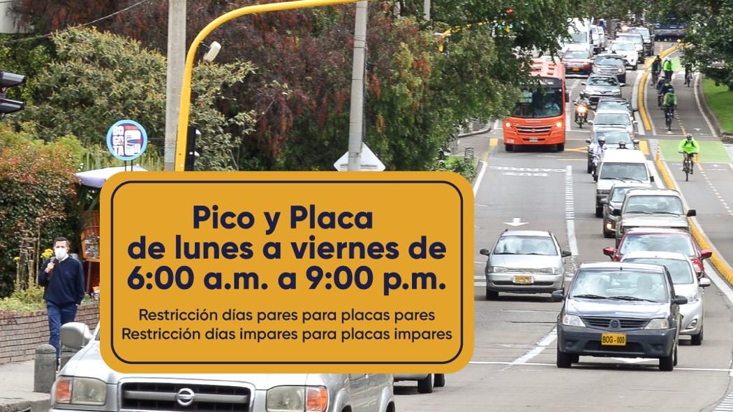 Imagen de apoyo de Pico en placa en Bogota ahora es extendido