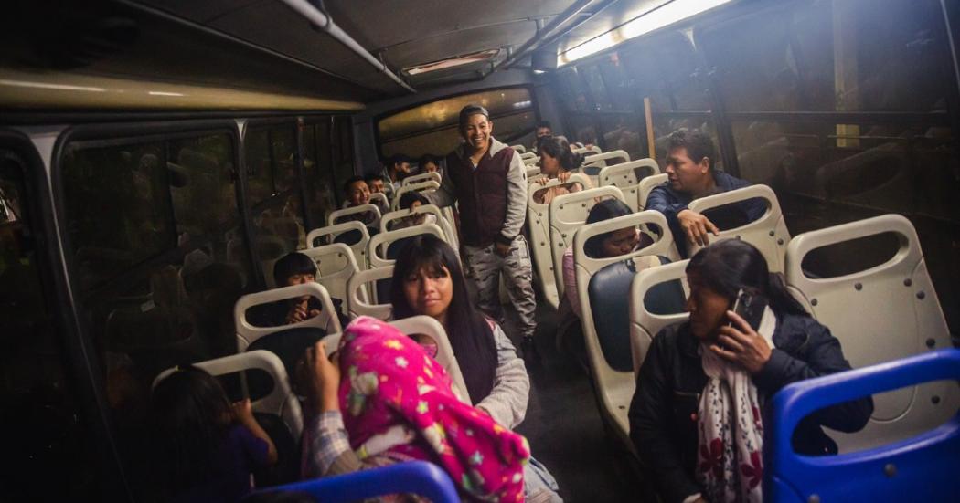 Imagen de apoyo de  En primer dia de traslados de mas de 200 indigenas que se encontraban en el parque nacional