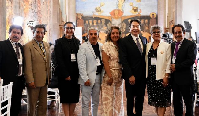 Imagen de apoyo de  Construyen Gobiernos de la Cuarta Transformacion relacion de respeto y apoyo con el magisterio nacional Mario Delgado Carrillo