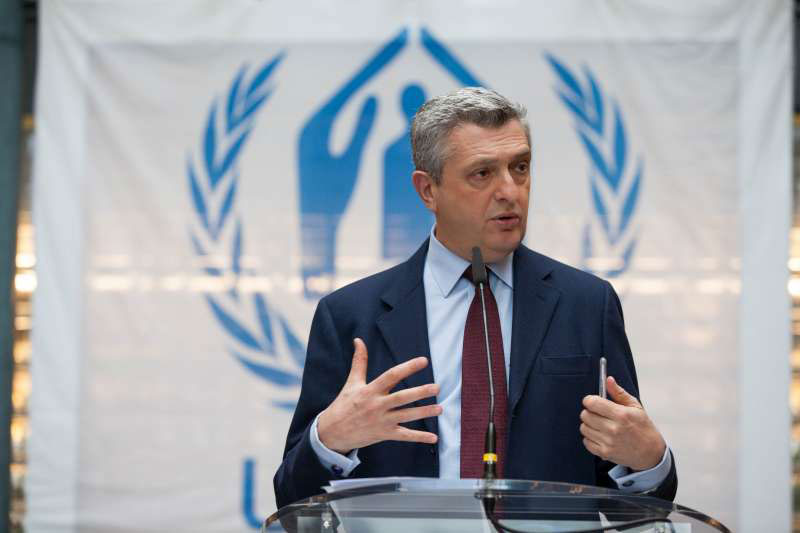 Imagen de apoyo de  El Alto Comisionado de la ONU para los Refugiados Filippo Grandi comenzo hoy su primera gira por America Latina desde que asumio el cargo