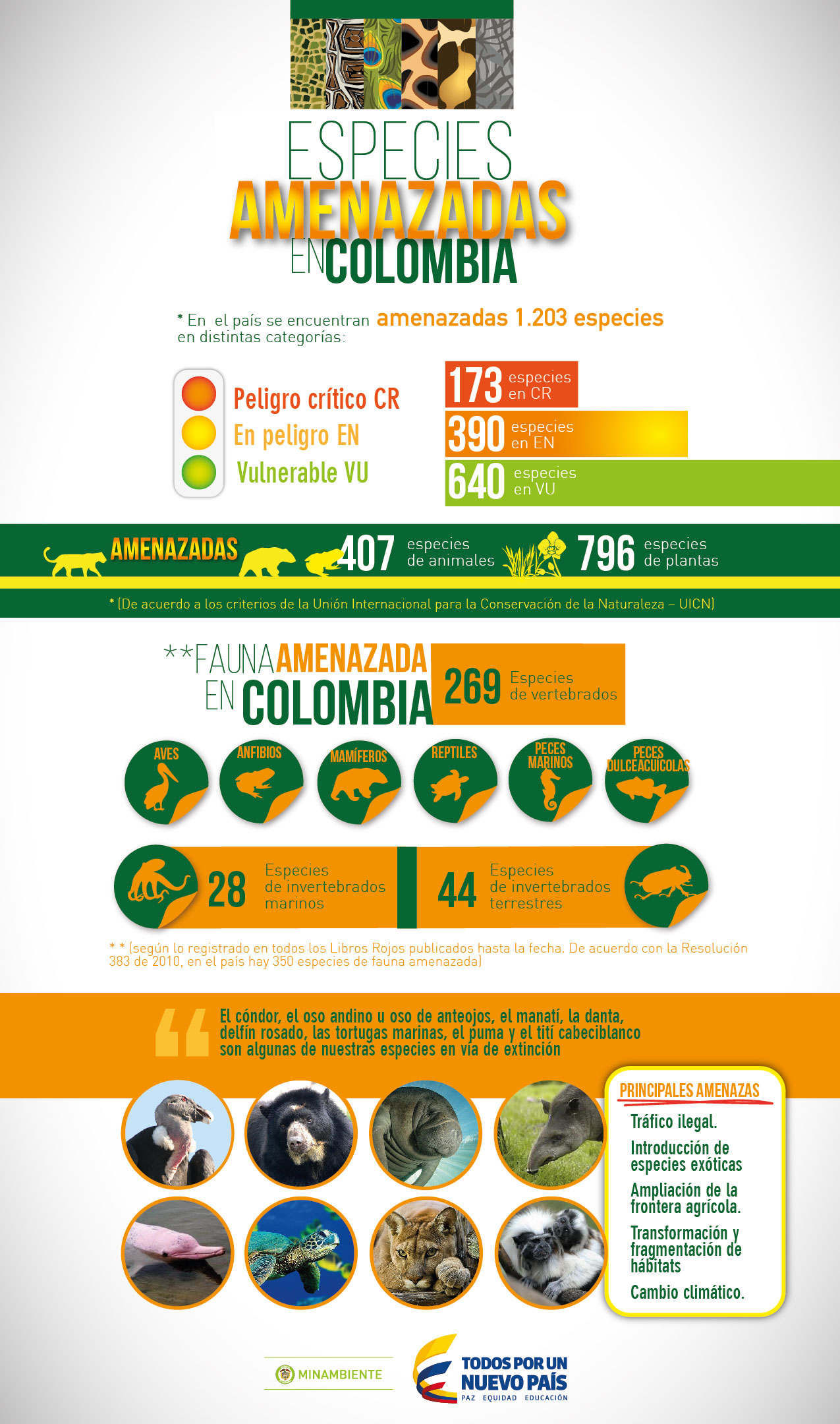 Imagen de apoyo de  Especies amenazadas en Colombia