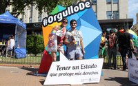 Imagen de apoyo de  Argentina bajo la consigna mas derechos mas diversidad Salud se sumo a los festejos de la comunidad LGBTIQ