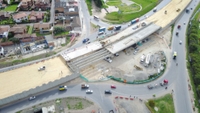 Imagen de apoyo de  Construccion del enlace a desnivel en la glorieta Mosquera  La Mesa cuenta con un avance del 90