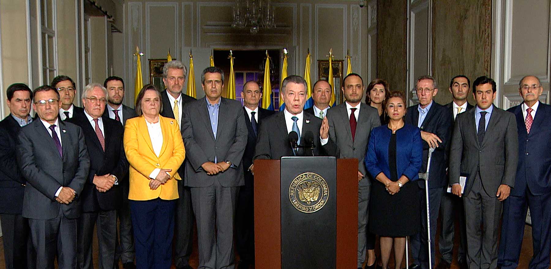 Imagen de apoyo de  Presidente Juan Manuel Santos llamo a los colombianos a formar un frente unido para proteger los intereses de Colombia en mar Caribe