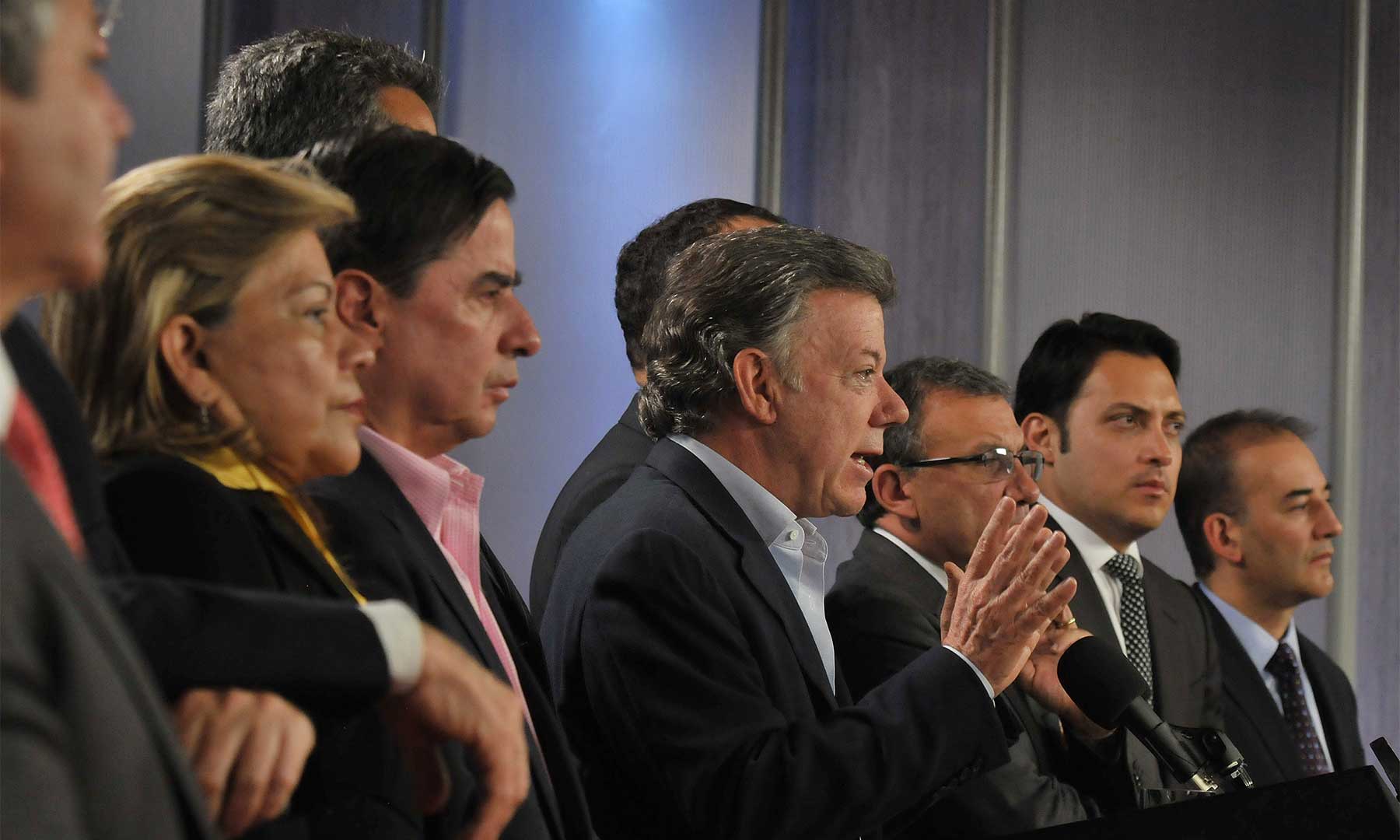 Imagen de apoyo de  Hemos dado un paso definitivo hacia la terminacion del conflicto y la consecucion de la paz Presidente Santos