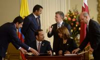 Imagen de apoyo de  Colombia y Qatar suscriben instrumentos de cooperacion en campos judicial diplomatico politico y comercial