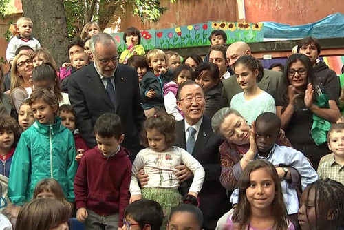 Imagen de apoyo de  Ban pide en Roma solidaridad global ante la crisis migratoria