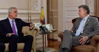 Imagen de apoyo de  Presidente Santos y Alcalde Pealosa recorrieron centro de Bogota para evaluar medidas de seguridad