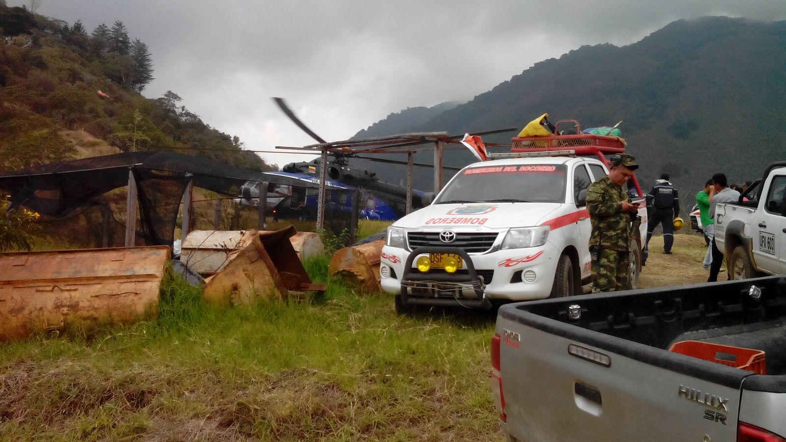 Imagen de apoyo de  Gobierno Nacional atiende por aire y tierra incendio en paramo de Santurban