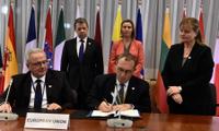 Imagen de apoyo de Ya estan en marcha iniciativas de desarrollo para financiar con Fondo Fiduciario europeo para el posconflicto Presidente Santos
