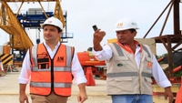 Imagen de apoyo de Presidente de la ANI inspecciona avance de obras del viaducto mas extenso de Colombia